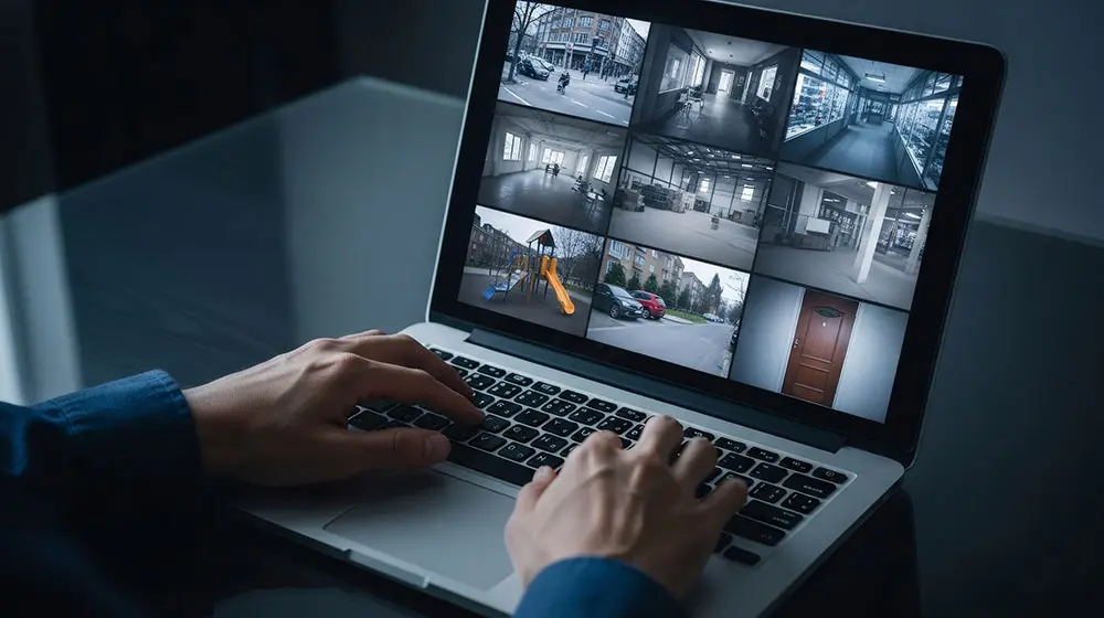 Remote CCTV viewing on mobile