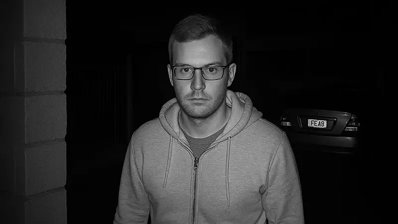 Night vision camera footage